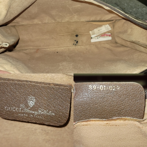 Gucci GG Supreme Interlocking  Clutch  Toiletry Crossbody Bag Authentic Vintage - Picture 5 of 16